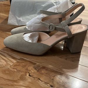 Brand new size 10 J.Crew suede heels